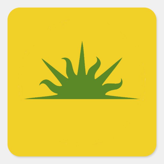 Adesivo Quadrado SCA West Kingdom Populace Crachá Sticker (Frente)