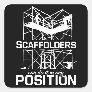 Adesivo Quadrado ScafPastas Posicionam Scaffolding ScafddddowBuilde