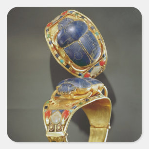 Adesivo Quadrado Scarab bracelet, do Túmulo de Tutankhamun