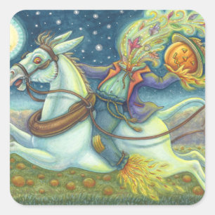 Adesivo Quadrado SCARECRONA DE HORSEMAN INOXIDÁVEL E MULTICKERS Squ