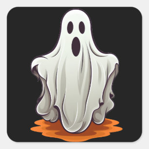 Adesivo Quadrado Scary Ghost