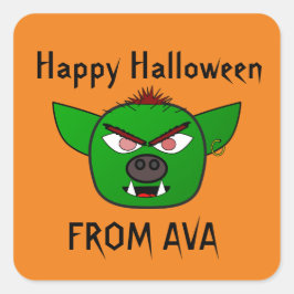 ADESIVO QUADRADO SCARY GOBLIN HALLOWEEN STICKER