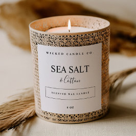 Adesivo Quadrado Scented Candle Business Product Label Sticker Tags