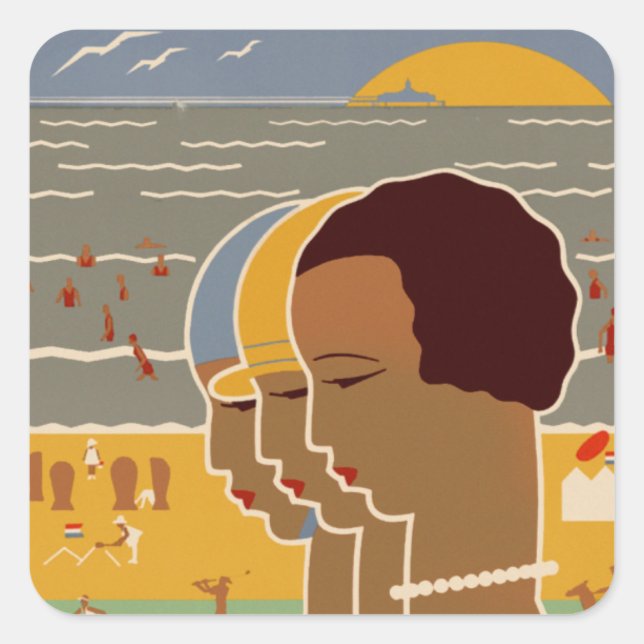 Adesivo Quadrado Scheveningen (Frente)