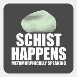 Adesivo Quadrado Schist Acontece Collec Geólogo Geodista Geode Geod