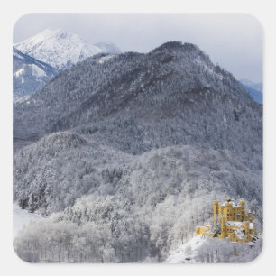 Adesivo Quadrado Schloss Hohenschwangau