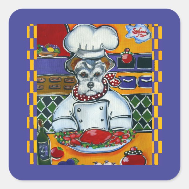 ADESIVO QUADRADO SCHNAUZER (Frente)