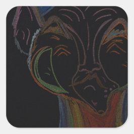 Adesivo Quadrado Sci-fi Hybrid Stickers