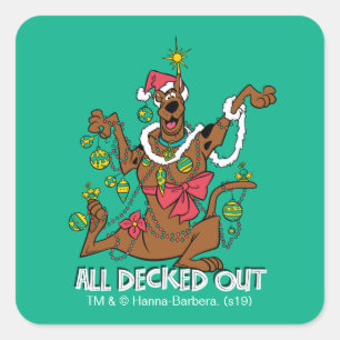 Adesivo Quadrado Scooby-Doo All Decorrido