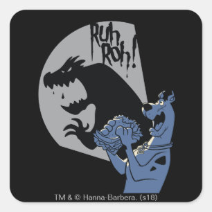 Adesivo Quadrado Scooby-Doo Midnight Snack "Ruh Roh!"