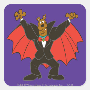 Adesivo Quadrado Scooby Dracula