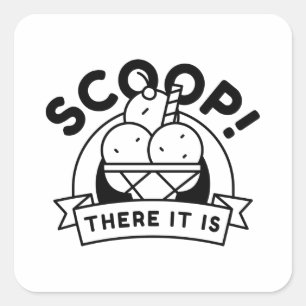 Adesivo Quadrado Scoop Ali Está
