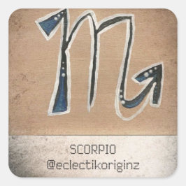 Adesivo Quadrado Scorpio