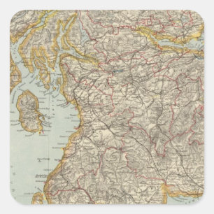 Adesivo Quadrado Scotland 12