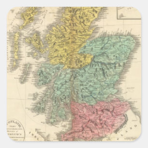 Adesivo Quadrado Scotland 18