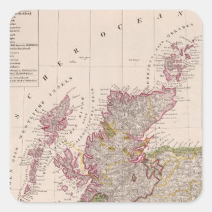 Adesivo Quadrado Scotland 2