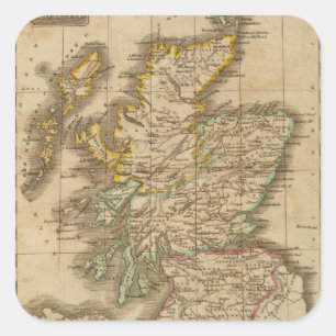 Adesivo Quadrado Scotland 4