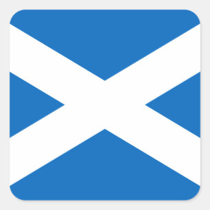 Adesivo Quadrado Scotland Flag Saltyre