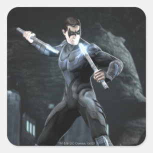 Adesivo Quadrado Screenshot: Nightwing