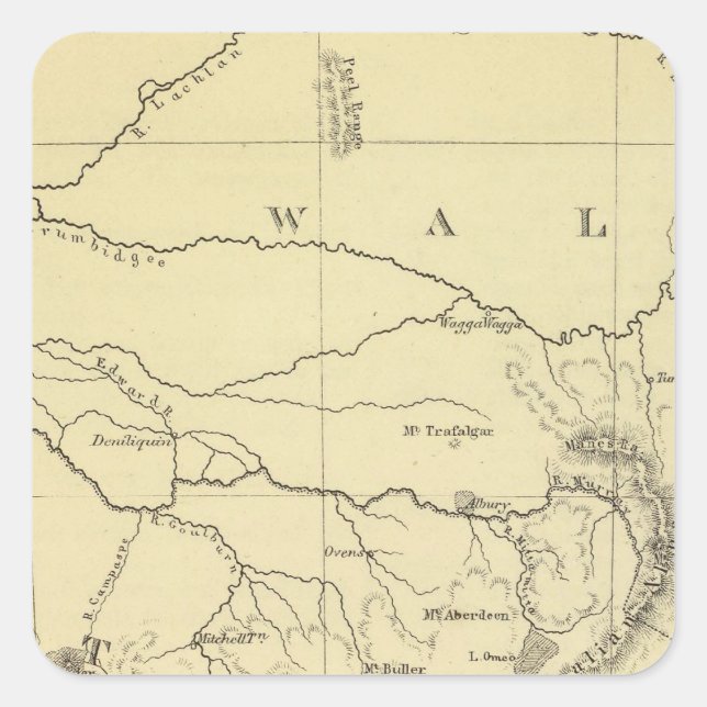 Adesivo Quadrado SE Austrália (Frente)