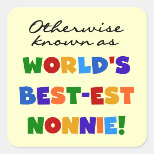 Adesivo Quadrado Se não sabido como presentes do Melhor-est Nonnie