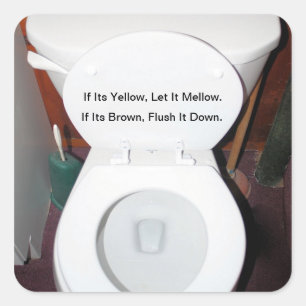 Adesivo Quadrado "Se seu amarelo, o deixou Mellow "