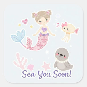 Adesivo Quadrado Sea You Breve Square Sticker