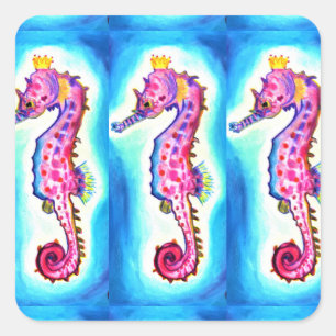 Adesivo Quadrado SEAHORSE Stickers