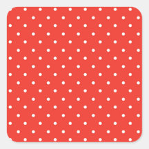 Seamless red background polka dot pattern