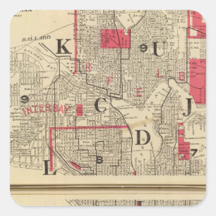 Adesivo Quadrado Seattle