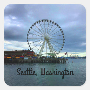 Adesivo Quadrado Seattle Excelente Wheel nº 2 Stickers