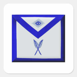 Adesivo Quadrado Secretário Masonic Apron
