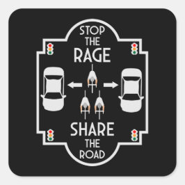 Adesivo Quadrado Segurança rodoviária