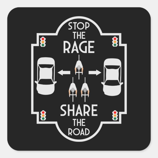 Adesivo Quadrado Segurança rodoviária (Frente)