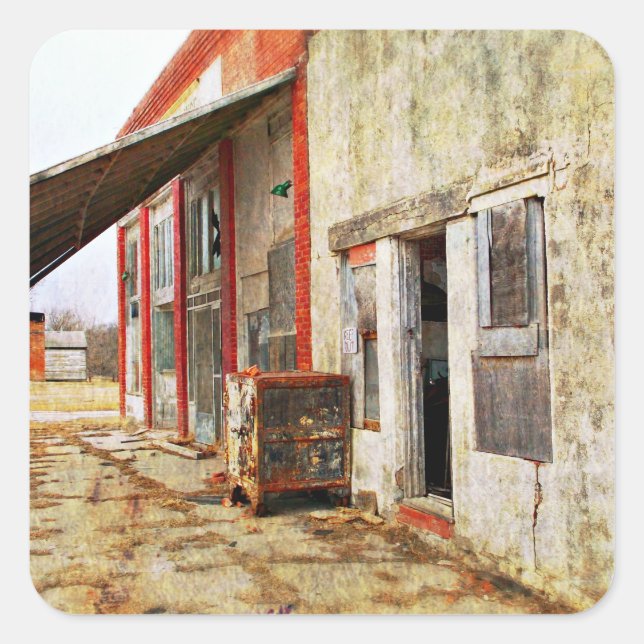 Adesivo Quadrado Segure a segurança e execute (Frente)