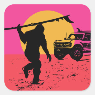 Adesivo Quadrado Segure seus cavalos