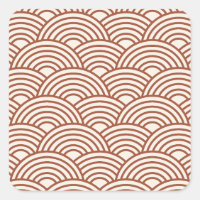 Seigaiha Wave Rust Terracotta