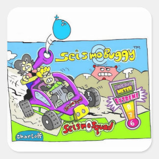 Adesivo Quadrado SeismoSquad Seismo Buggy Sticker