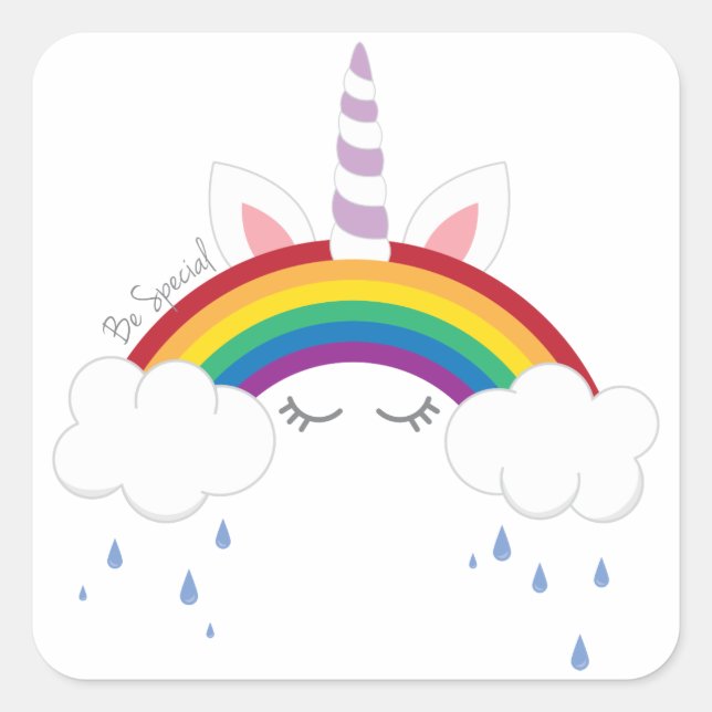 Adesivo Quadrado Seja especial (Frente)