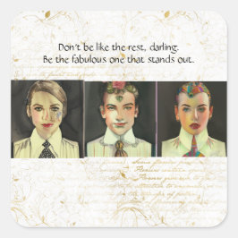 Adesivo Quadrado Seja o fabuloso