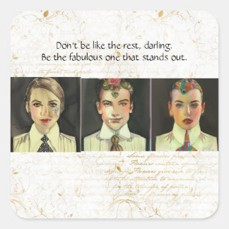 Adesivo Quadrado Seja o fabuloso