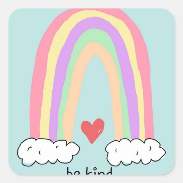 Adesivo Quadrado Seja o Kind Stick (Frente)