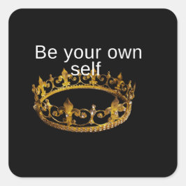 Adesivo Quadrado Seja você mesmo