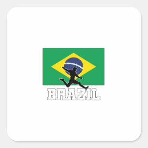Adesivo Quadrado Seleção Brasileira de Futebol