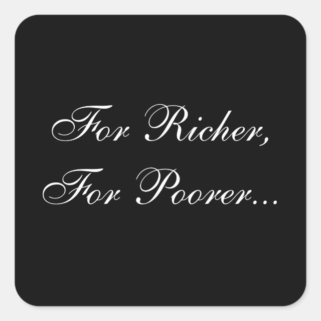 Adesivo Quadrado Selo de Convite Promessa de Casamento (Frente)