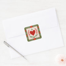 Selo de Envelope de Arte Folk