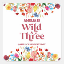 Selvagem e Três aniversário de 3 anos