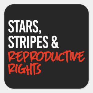 Adesivo Quadrado Sem estrelas e faixas sem direitos reprodutivos