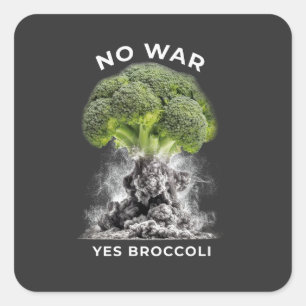ADESIVO QUADRADO SEM GUERRA YES BROCCOLI