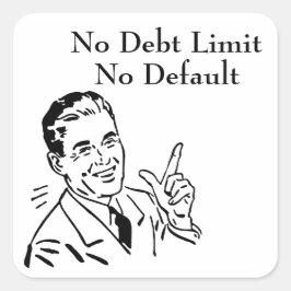 Adesivo Quadrado Sem Limite de Dívida, Sem Padrão